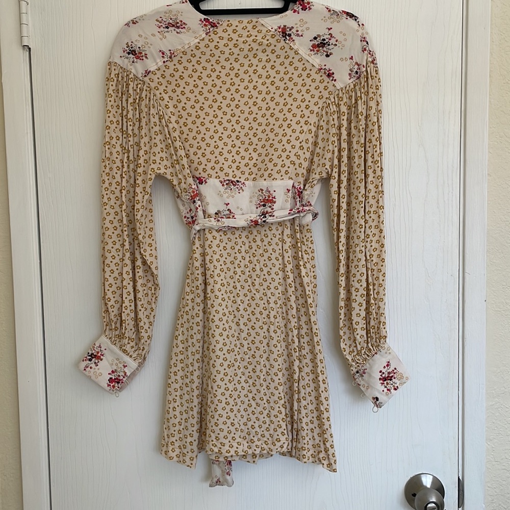 Free People Mini Multi Pattern Button Up Dress W … - image 2